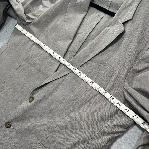 J Crew Ludlow 44R Slim fit tan Windowpane Japan cotton Blazer Jacket AH936 NWT - Picture 9 of 16